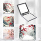 Mirroray - Retro Floral Print Folding Makeup Mirror