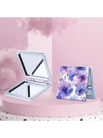 Mirroray - Floral Print Foldable Compact Makeup Mirror