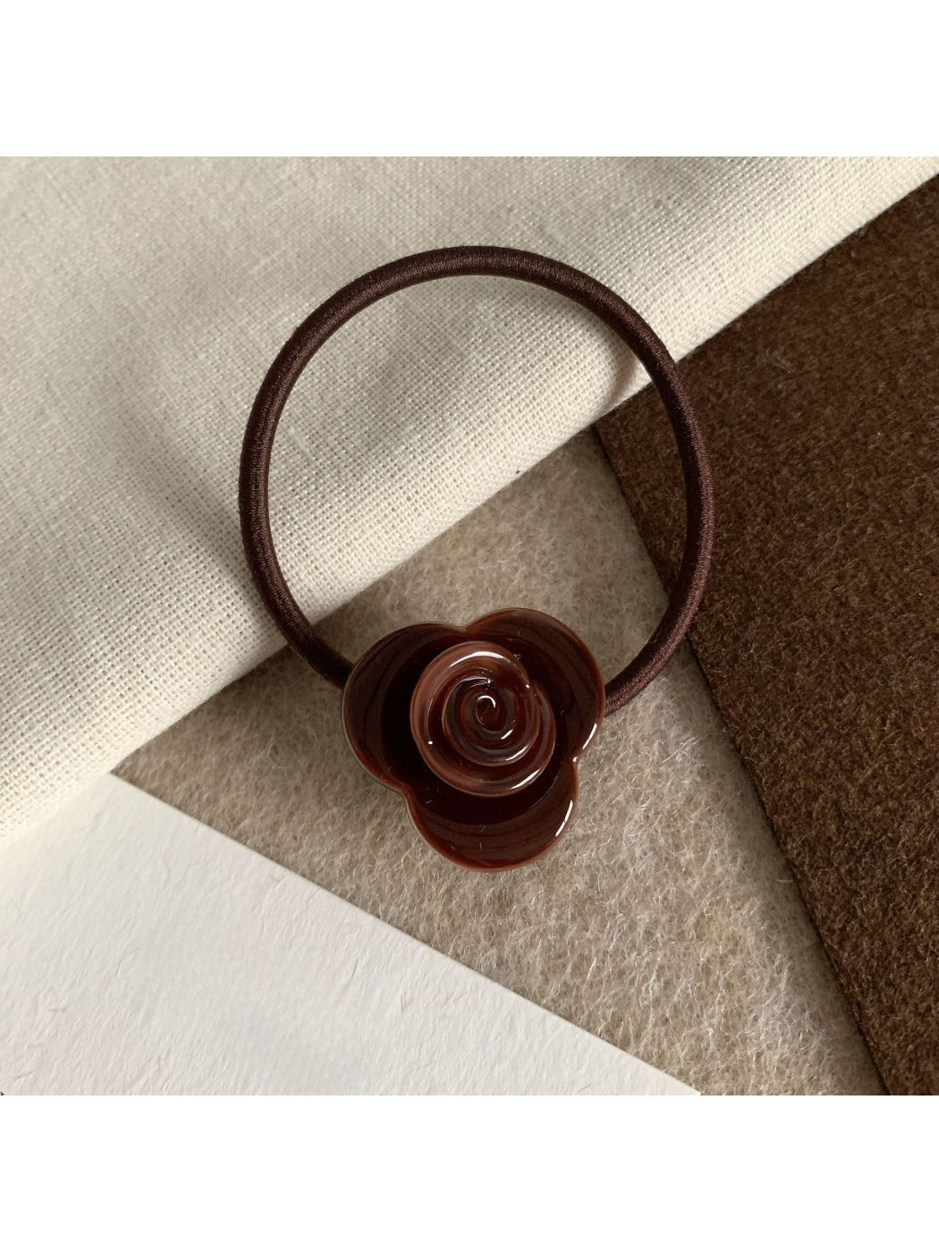 Gifty - Rose Pattern Acetate Hair Tie