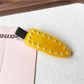Beau - Geometric Ring Detail Acetate Duckbill Hair Clip