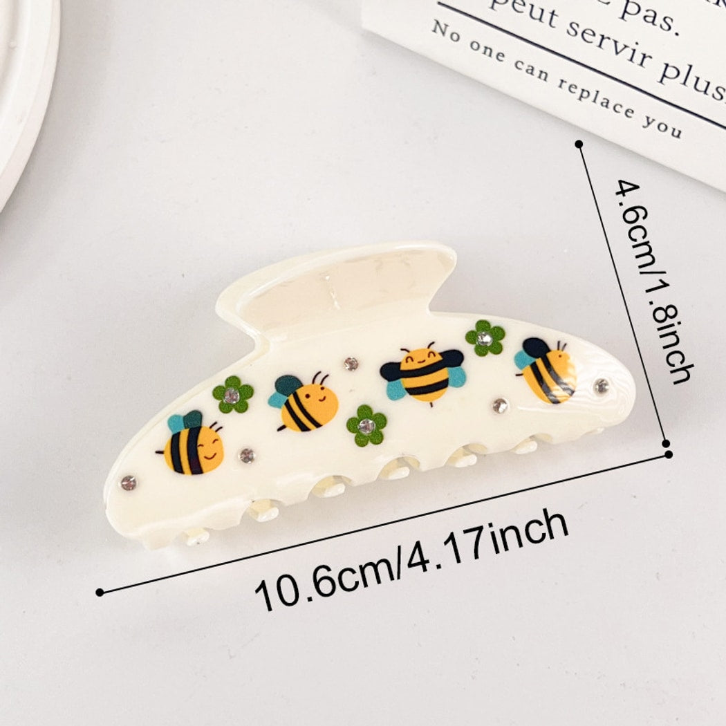 Beau - Decorative Butterfly Printed Claw Clip