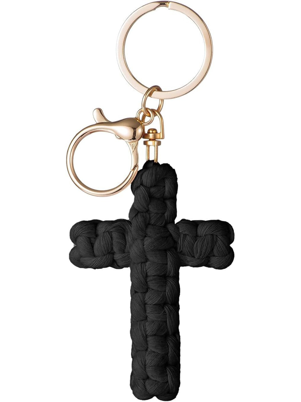 Keypus - Boho Braided Cross Bag Charm Keychain