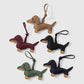 Keypus - Color Block Cute Dachshund Shape Keychain