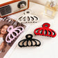 Beau - Color Block Hollow Out Claw Clip
