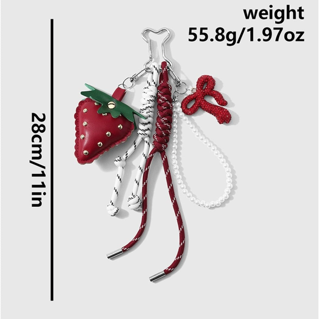 Keypus - Cute Cartoon Bow Mushroom Keychain