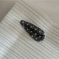 Beau - Glitter Star Pattern Acrylic Arc Claw Clip