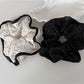 Gifty - Black White Polka Dot Hair Scrunchie