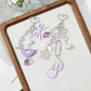 Keypus - Purple Music Note and Bow Keychain
