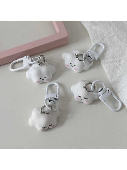 Keypus - Cute Cloud Face Keychain Bag Charm Keychain
