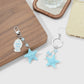 Keypus - Sea Themed Blue Starfish Keychain
