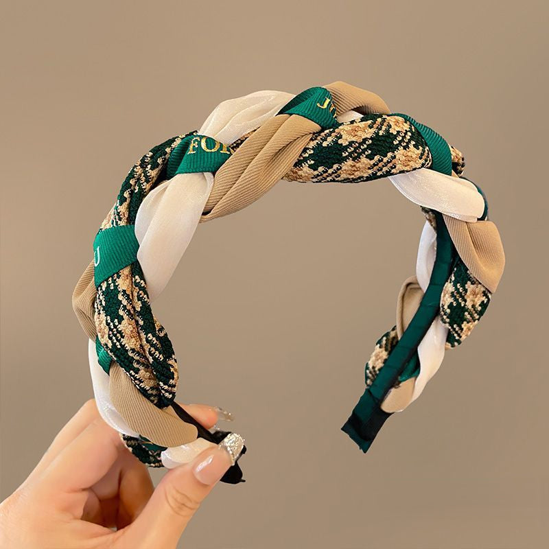 Vintage Braided Herringbone Pattern Headband