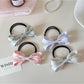 Gifty - Sweet Style Plaid Bow Decorative Ponytail Hair Tie