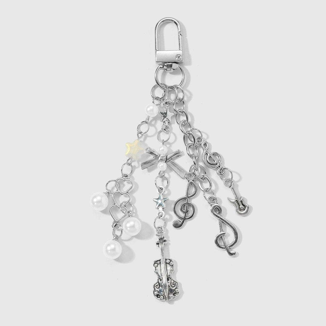 Keypus - Music Theme Guitar and Microphone Keychain