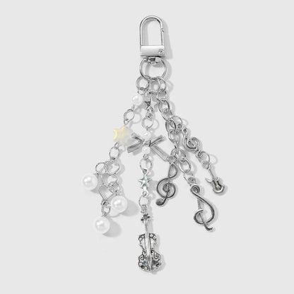 Keypus - Music Theme Guitar and Microphone Keychain