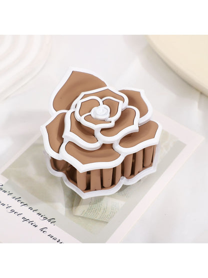 Beau - Rose Flower Plastic Hair Styling Claw Clip