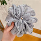Gifty - Elegant Polka-Dotted Satin Scrunchies