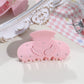 Beau - Acrylic Alloy Angel Wing Half Round Claw Clip