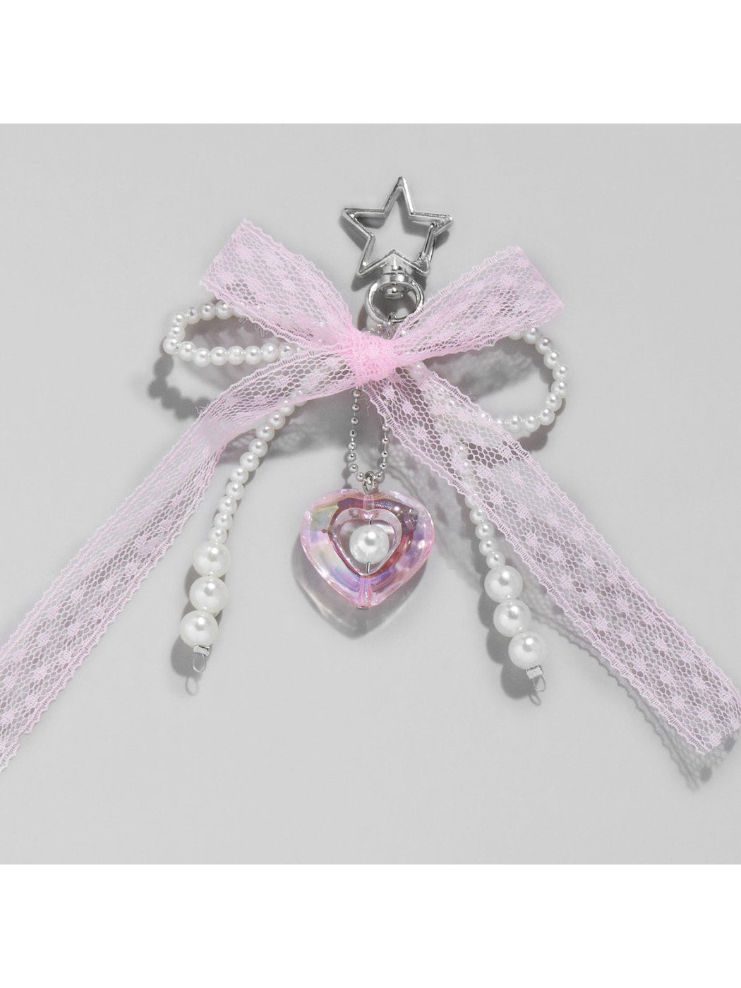 Keypus - Cute Y2K Lace Bow Bag Charm Keychain