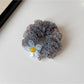 Gifty - Printed Polyester Mesh Ruffled Scrunchie