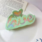 Beau - Love Flower Shaped Acetate Hair Clip