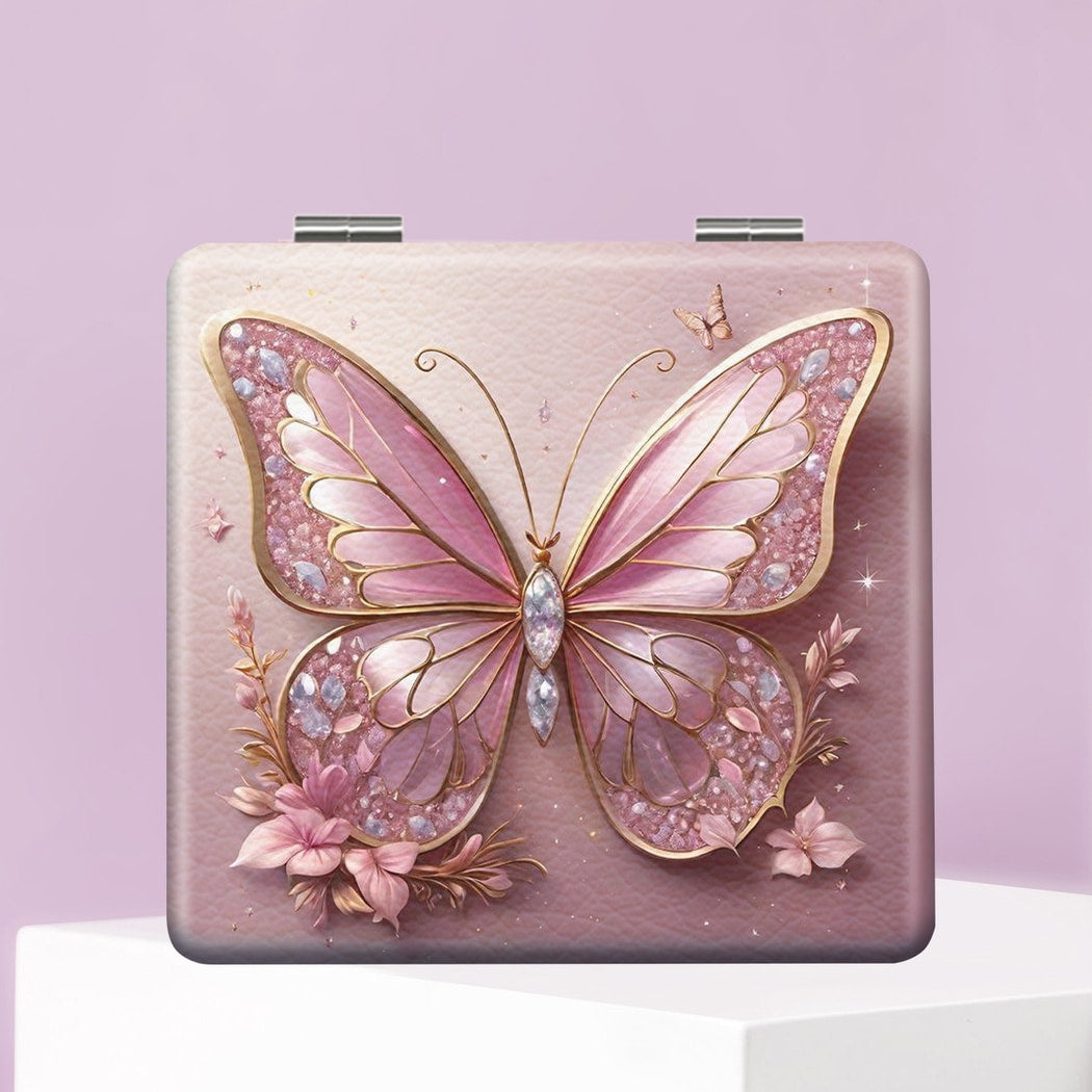 Mirroray - Butterfly Pattern Foldable Compact Mirror