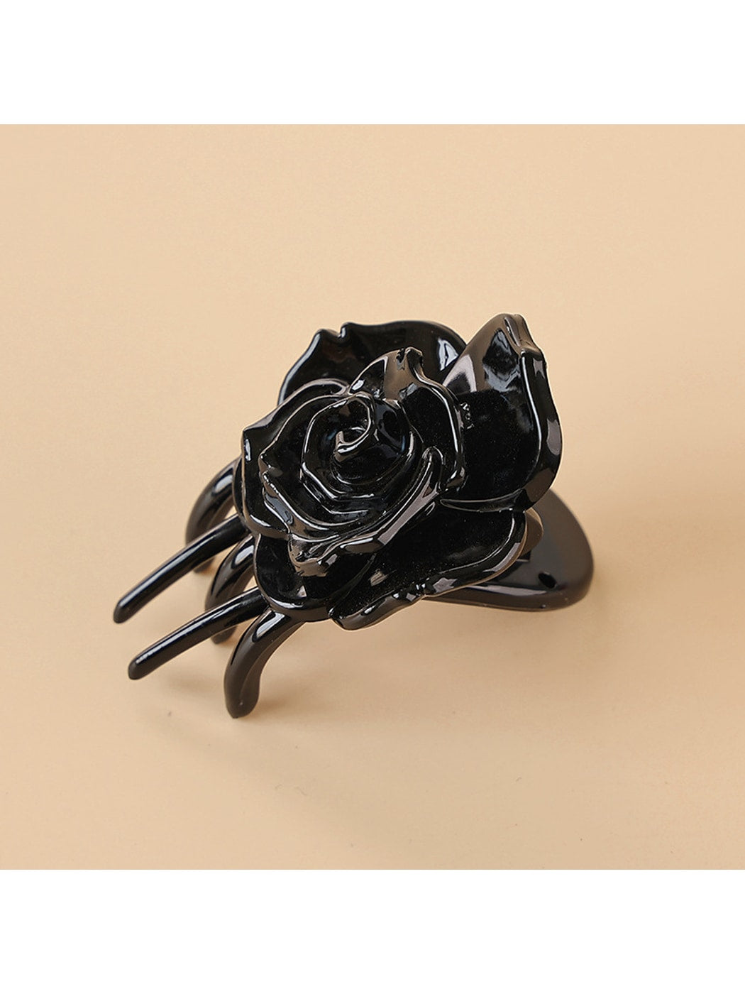 Beau - Rose Shape Plastic Hair Clip