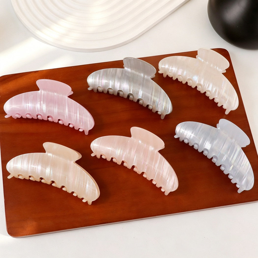Beau - Pastel Toned Textured Claw Clip