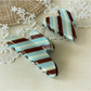 Beau - Striped Glossy Acetate Claw Clip