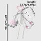 Keypus - Sparkly Cross and Comb Charm Keychain
