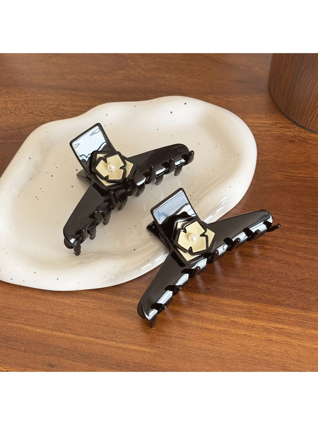 Beau - Small Floral-style Acetate Hairpin