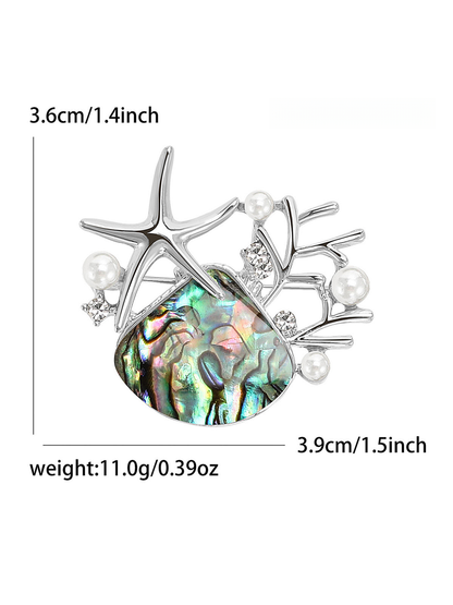 Brovia - Vintage Starfish Alloy Brooch