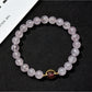 Side view of Lovra pastel beaded bracelet highlighting bead texture and color variation