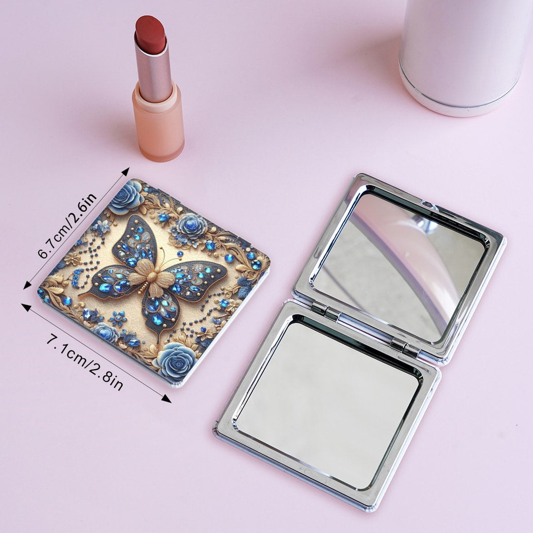 Mirroray - Butterfly Floral Folding Portable Makeup Mirror