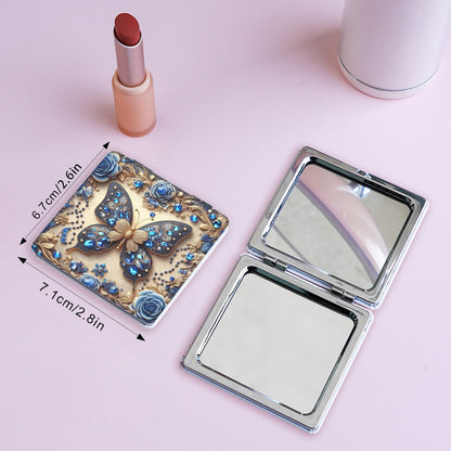 Mirroray - Butterfly Floral Folding Portable Makeup Mirror