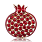 Brovia - Pomegranate Fruit Accent Alloy Brooch