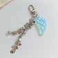Keypus - Acrylic Angel Wing Star Chain Keychain