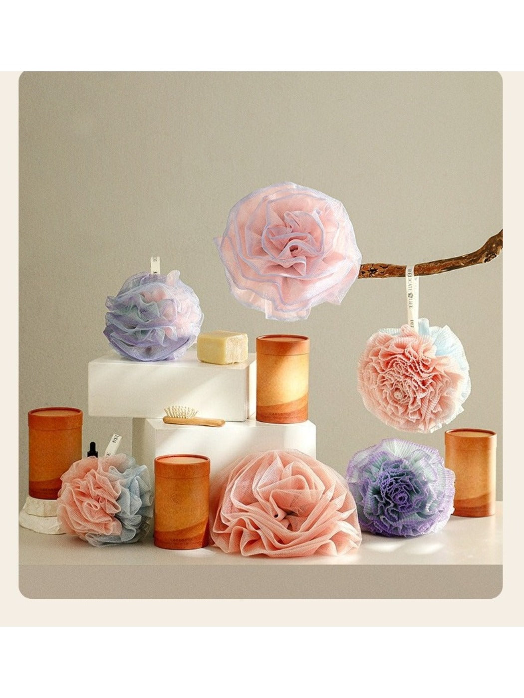 Papo - Large Dual Color Rose Bath Ball