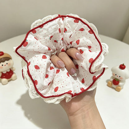 Gifty - Fruit Polka Dot Lace Scrunchie