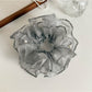 Gifty - Beaded Organza Layered Ruffled Hair Scrunchie