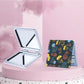 Mirroray - Floral Print Folding Portable Makeup Mirror