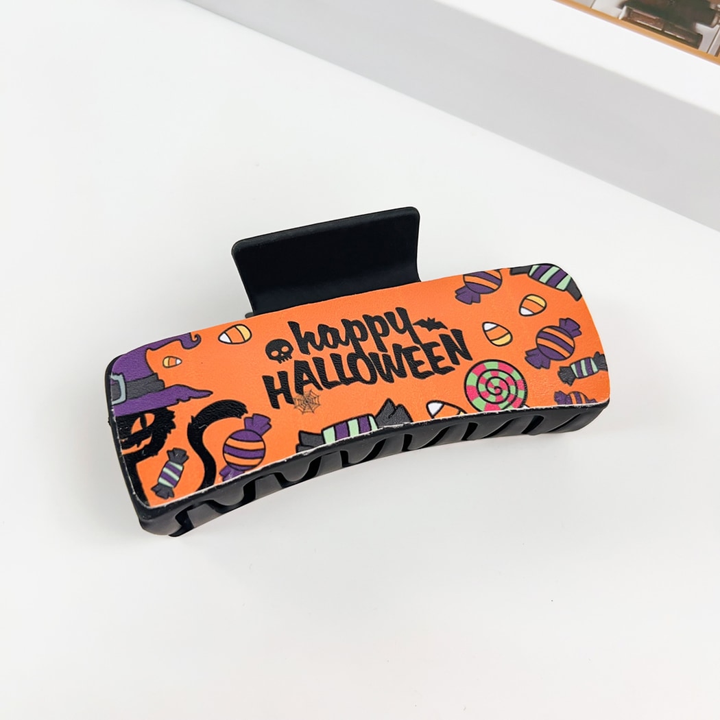 Beau - Halloween Ghost Print Claw Clip