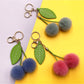 Keypus - Cherry Shaped Bag Charm Keychain