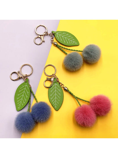 Keypus - Cherry Shaped Bag Charm Keychain