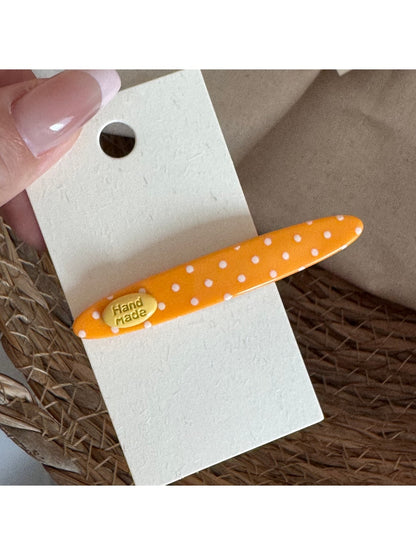 Beau - Polka Dot Acrylic Side Section Hair Clip