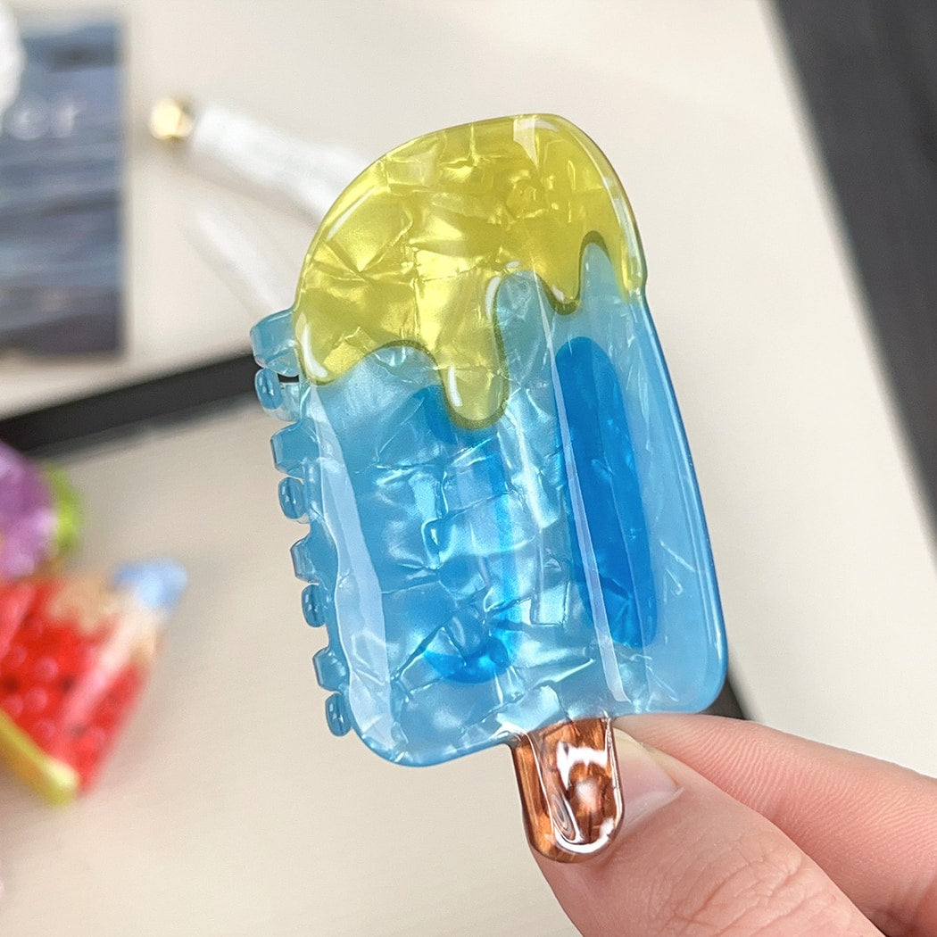 Beau - Cartoon Ice Cream Motif Claw Clip