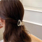 Beau - Hollowed Out Oval Shaped Claw Clip