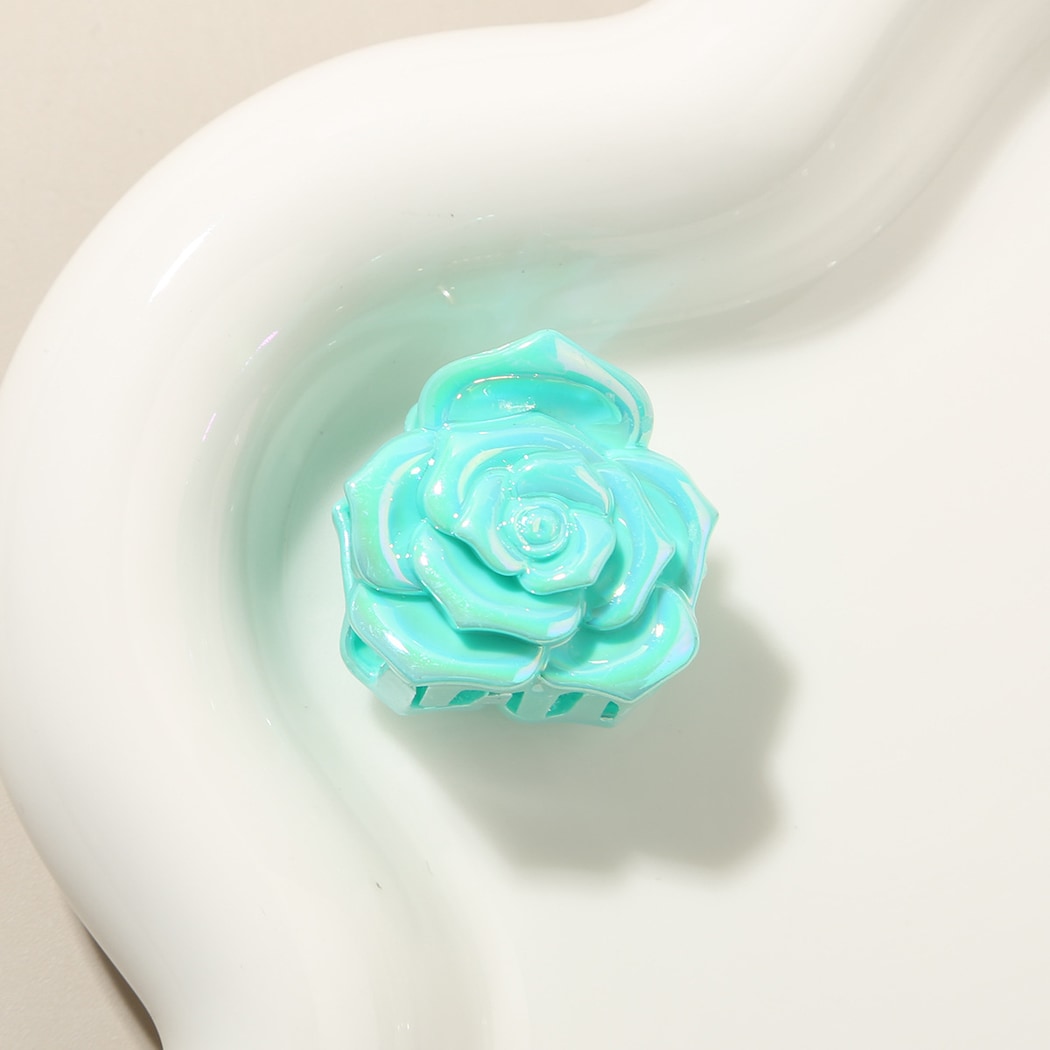 Beau - Sweet Rose Flower Gloss Finish Hair Claw Clip