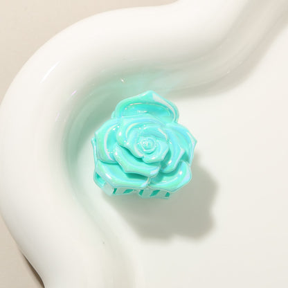 Beau - Sweet Rose Flower Gloss Finish Hair Claw Clip