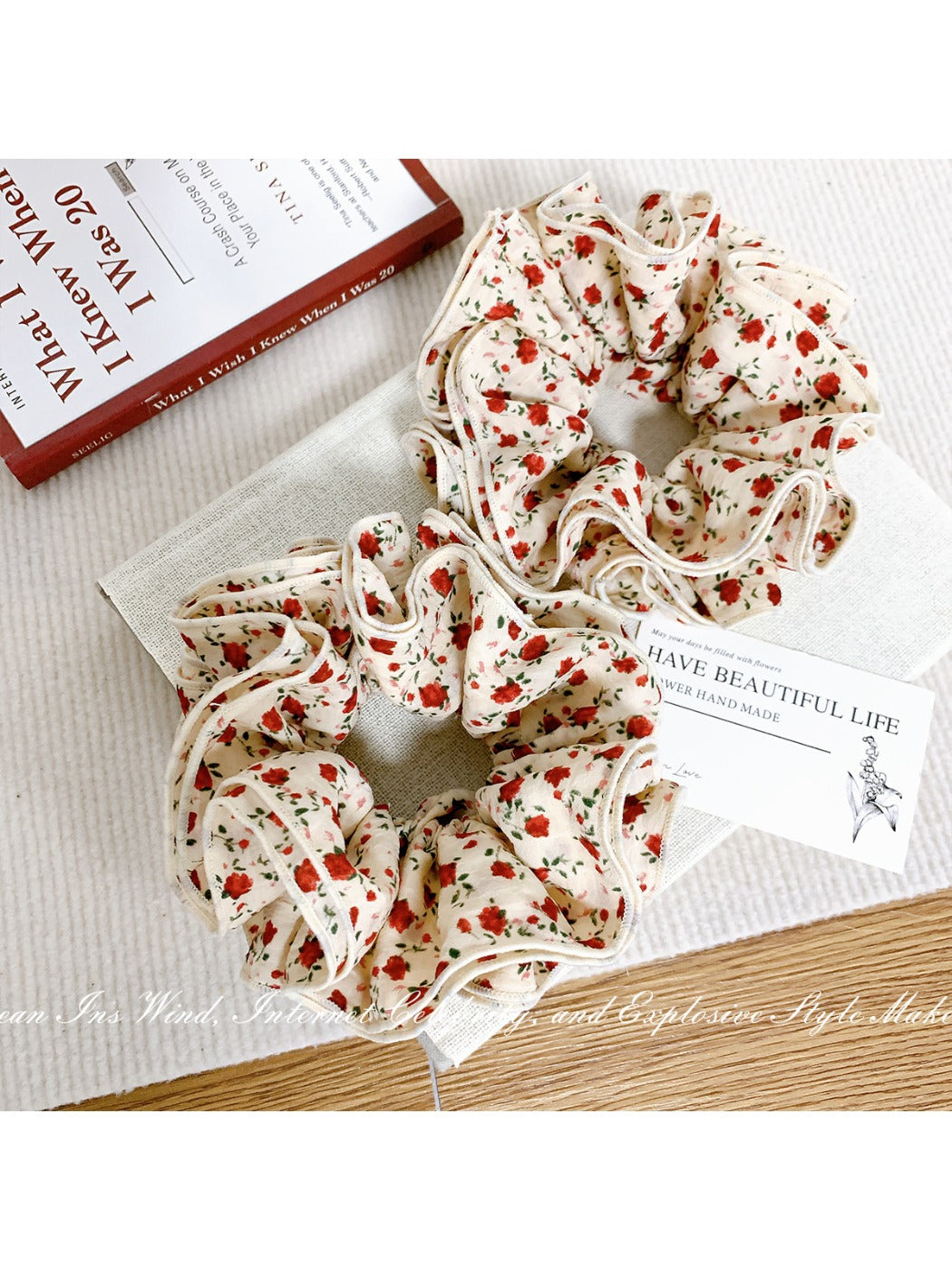 Gifty - Retro Rose Floral Hair Ring