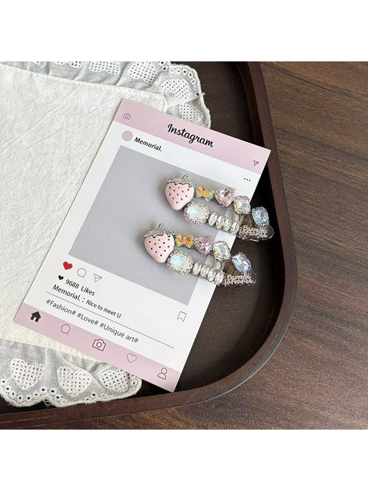 Beau - Sweet Style Strawberry Motif Side Hair Clip